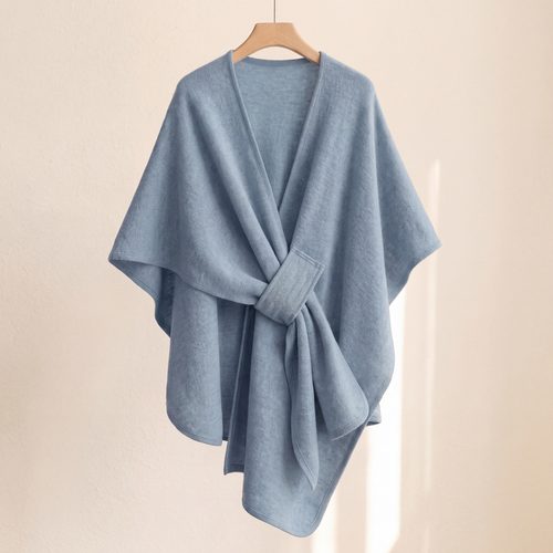 Sky Blue Loop Poncho