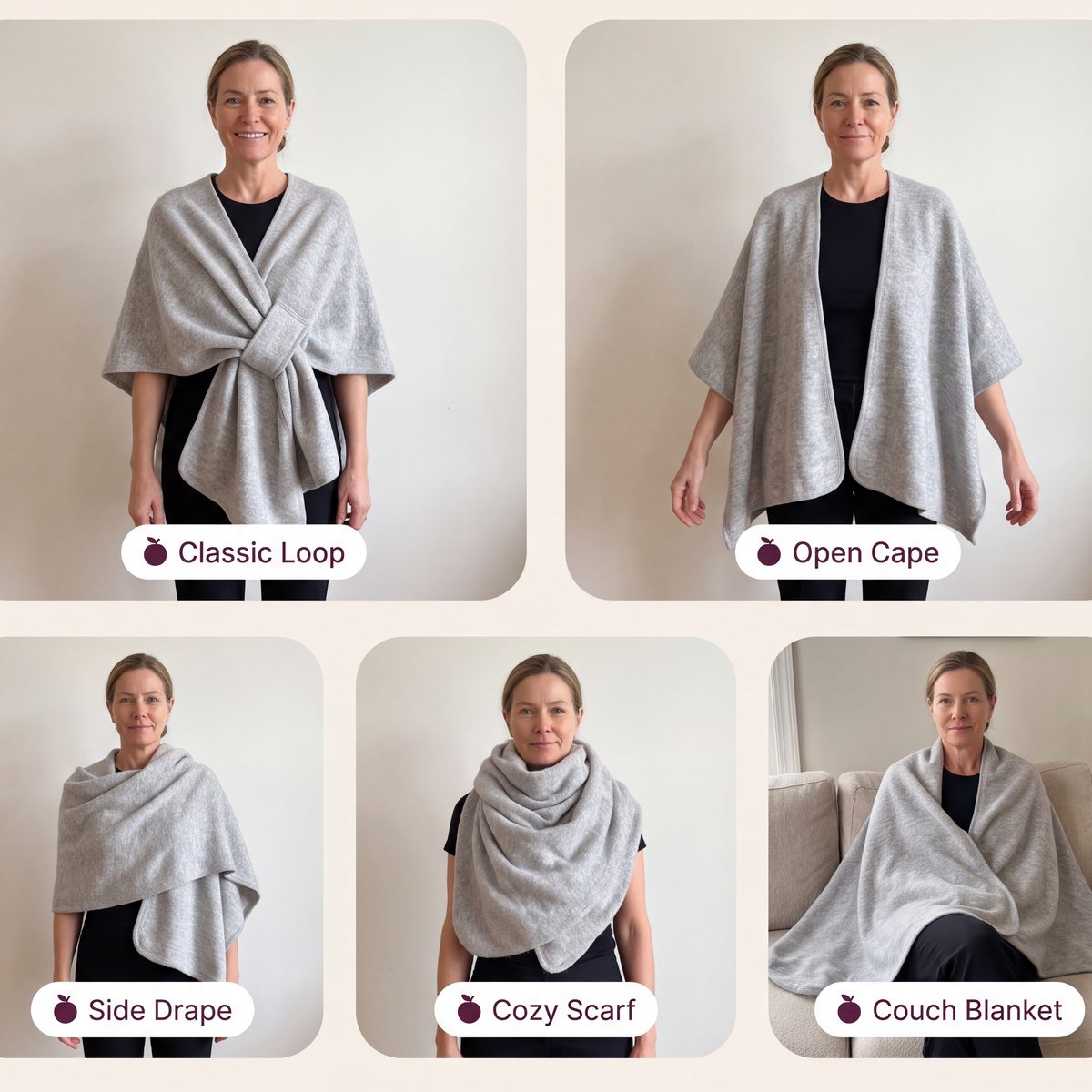 Five ways to wear the Loop Poncho