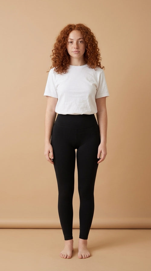 Fleece Leggings in Black