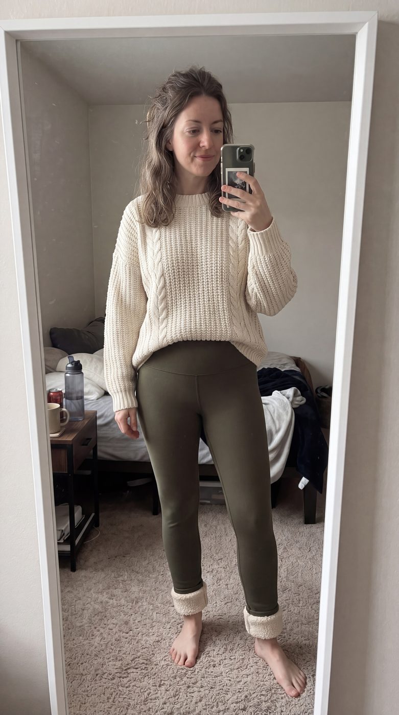 Limosia Fleece Lined Leggings worn