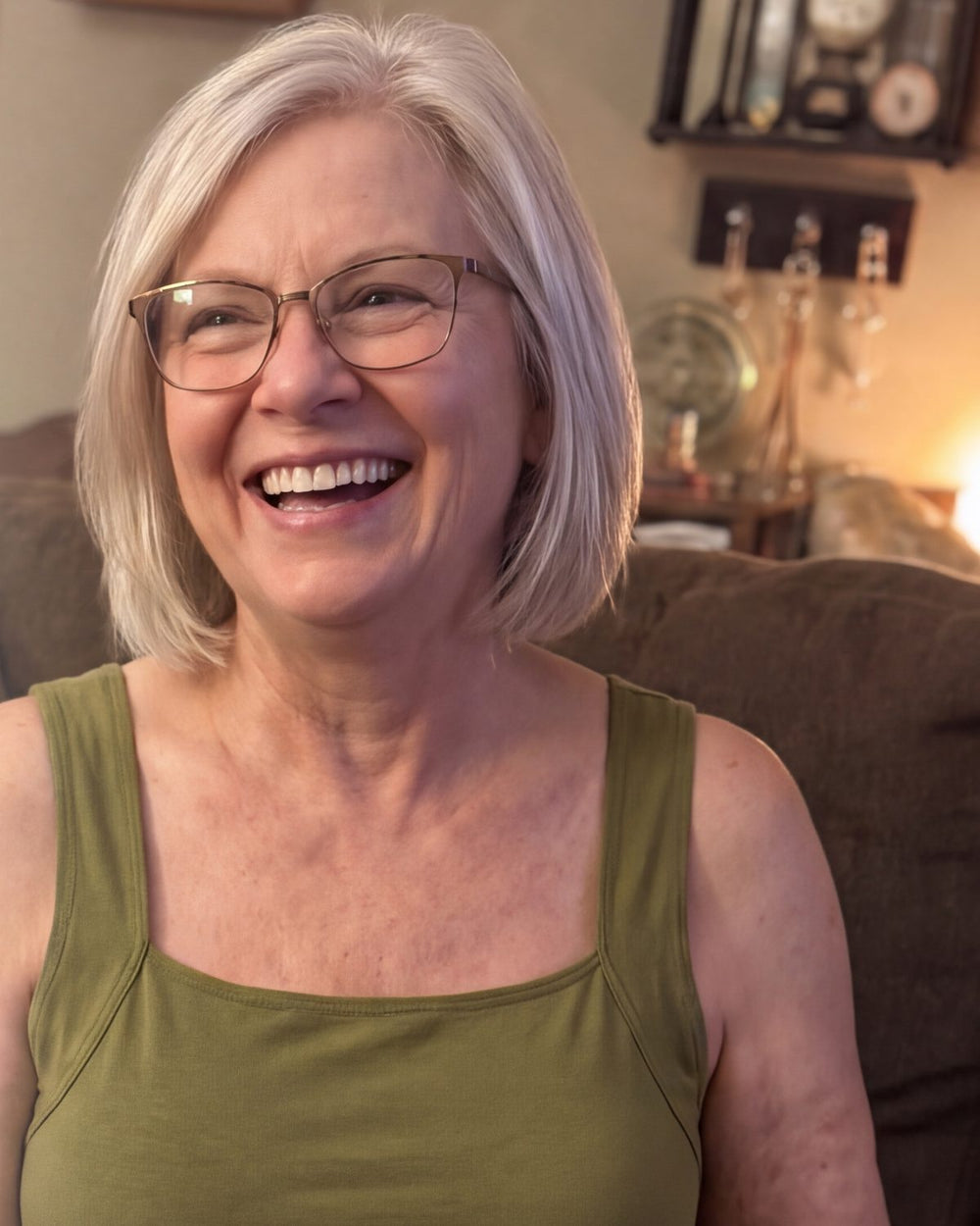 Woman wearing the Sculpt Tank