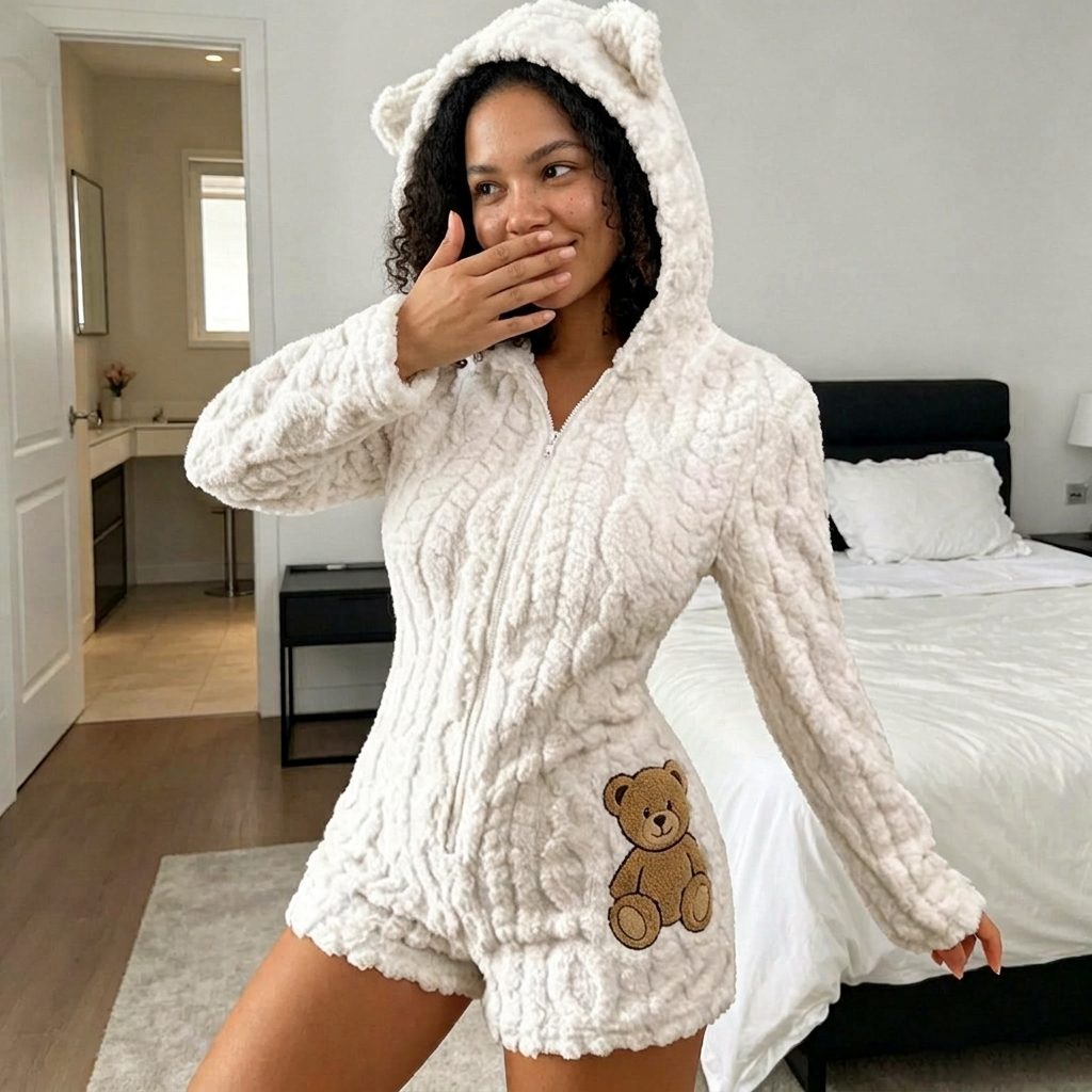 Limosia Snuggly Bear Onesie — The Cozy Fleece Hug You'll Never Want to Take Off
