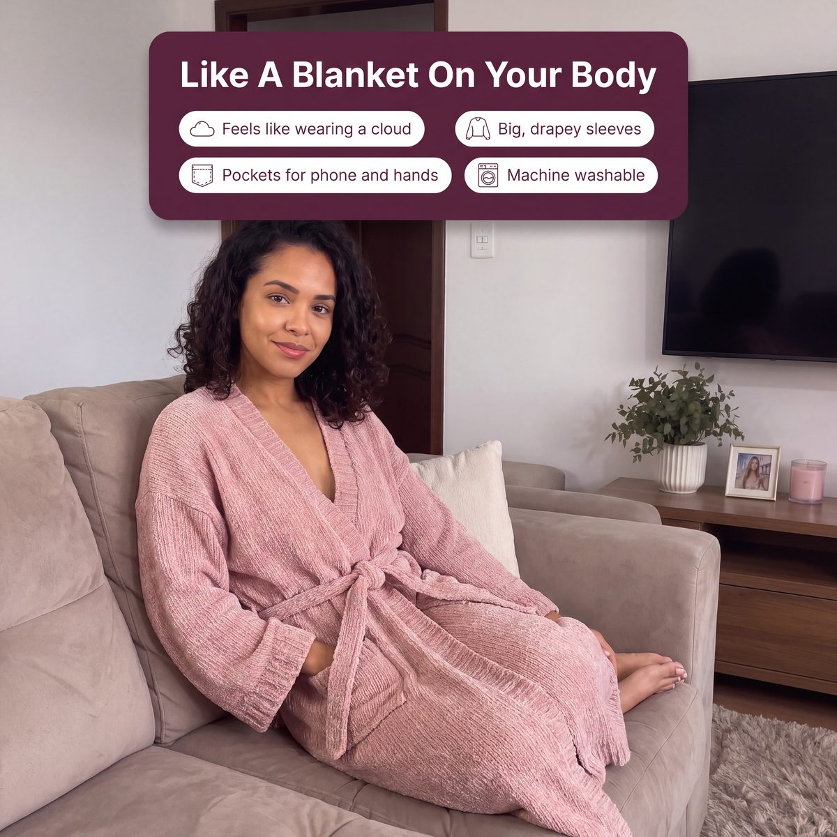 Limosia Cozy Plush Robe – Like a blanket on your body