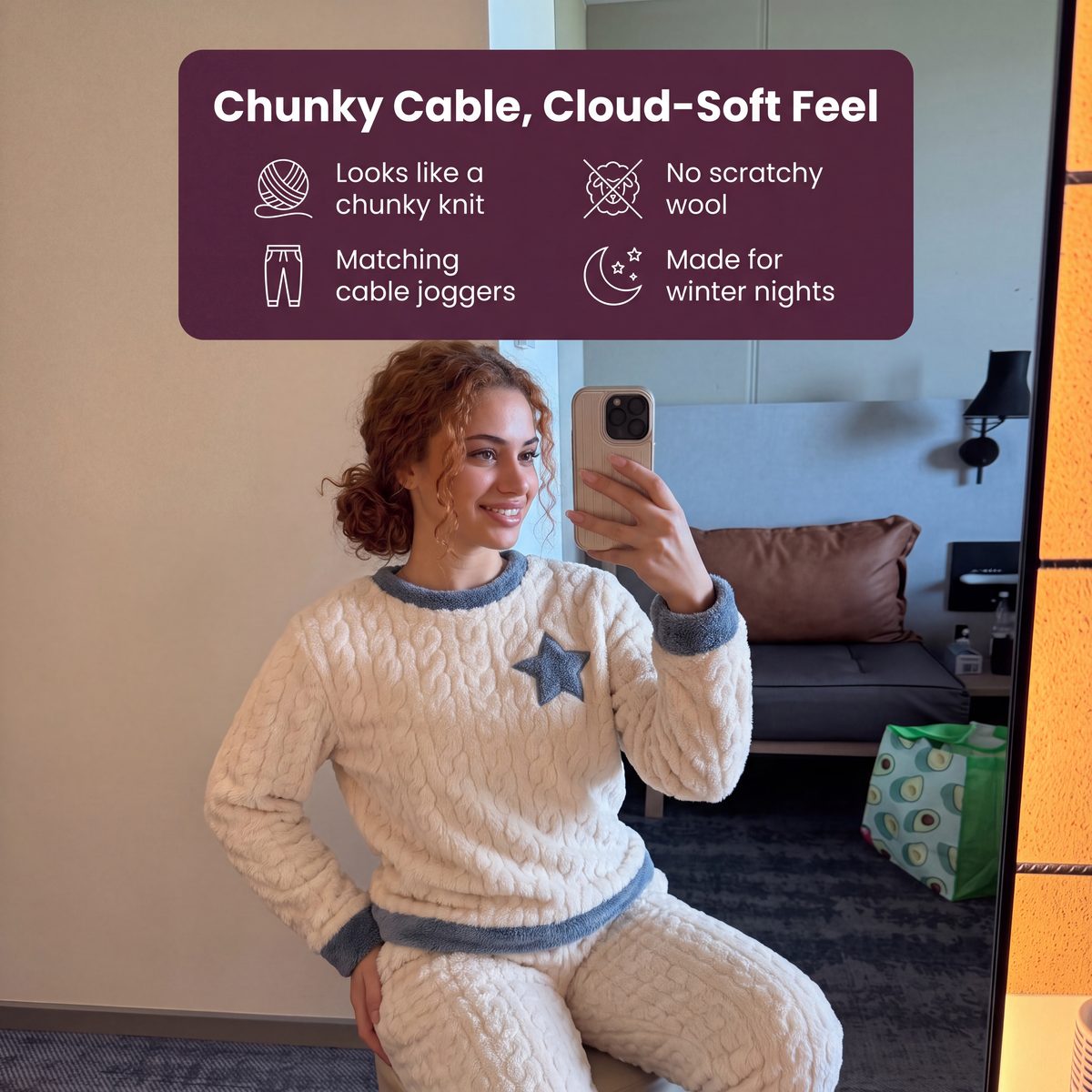 Chunky cable, cloud-soft feel