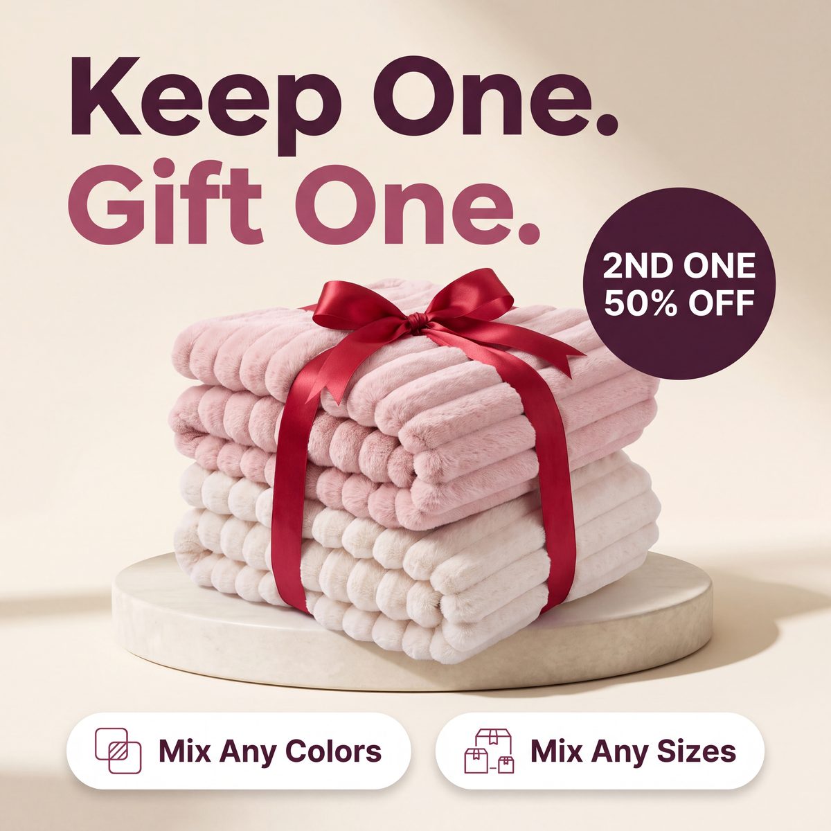 Buy 1, get the 2nd 50% off