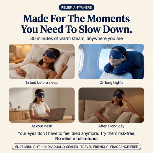 Calmr Steam Eye Mask – Heated Comfort
