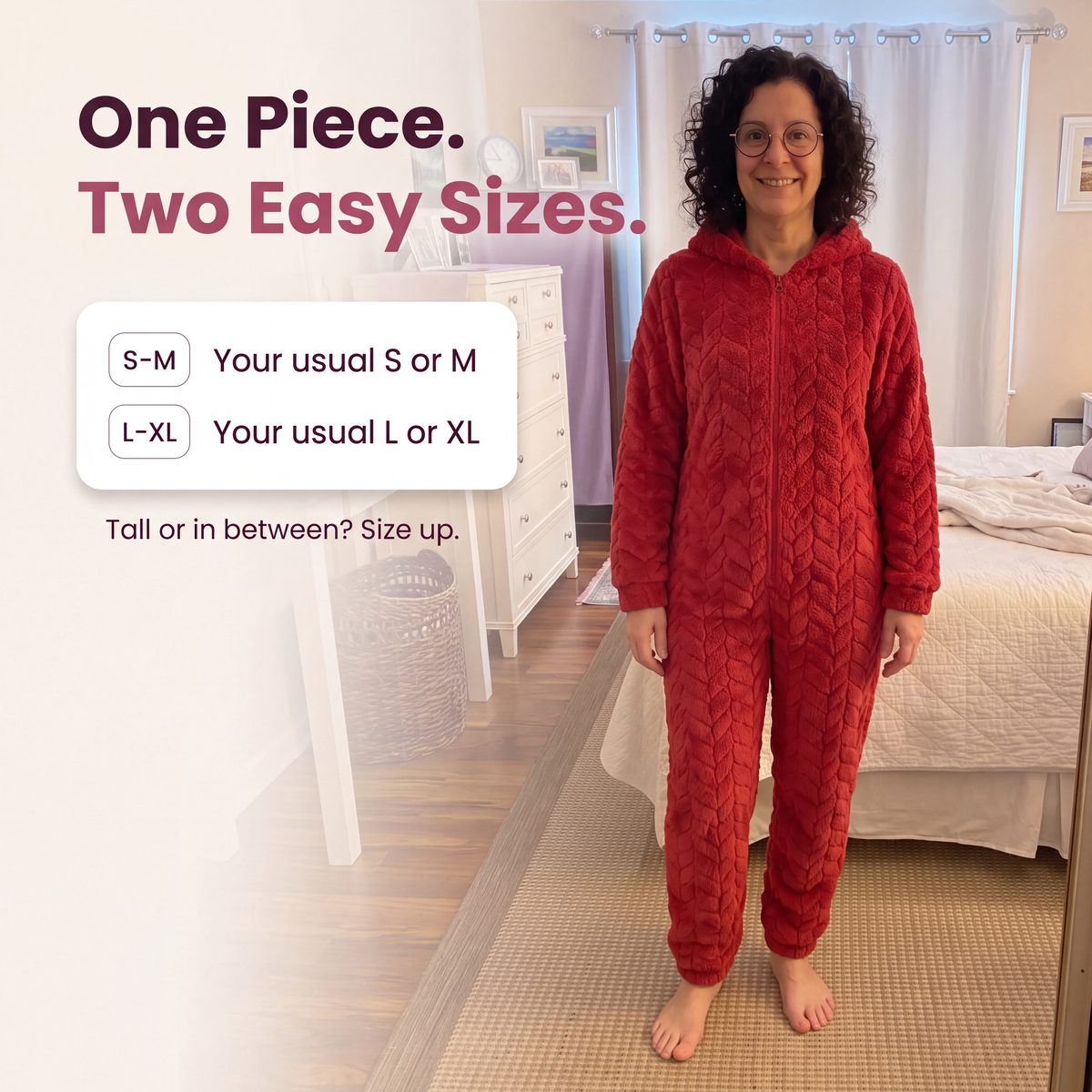 Heart Hug Onesie in S-M and L-XL
