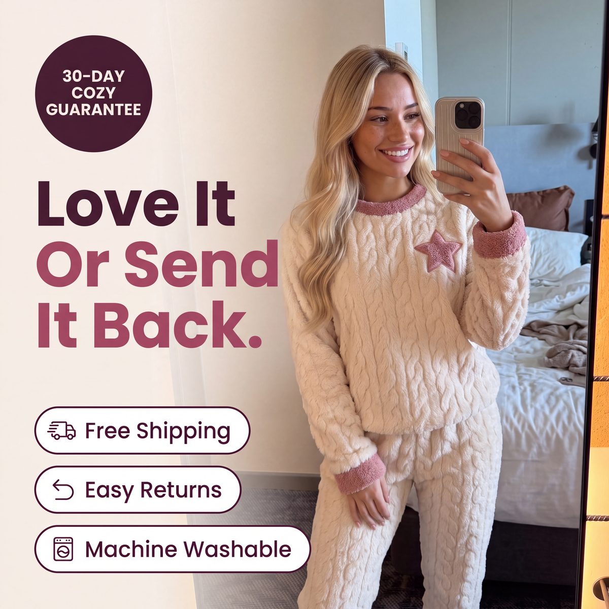 30-day cozy guarantee