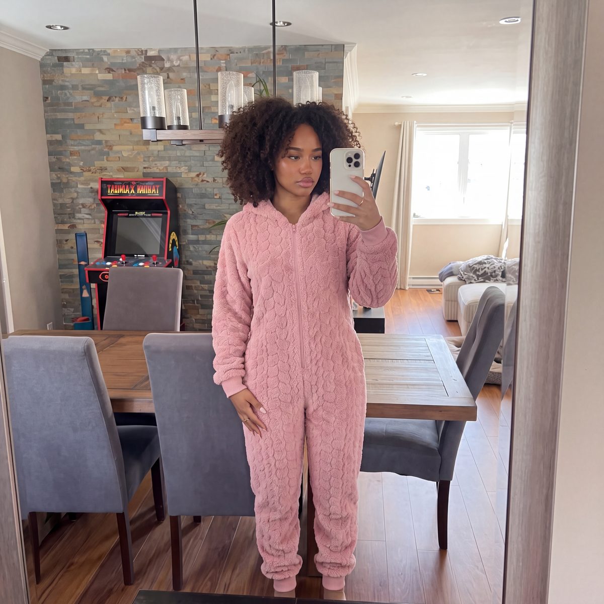 Heart Hug Onesie in Pink