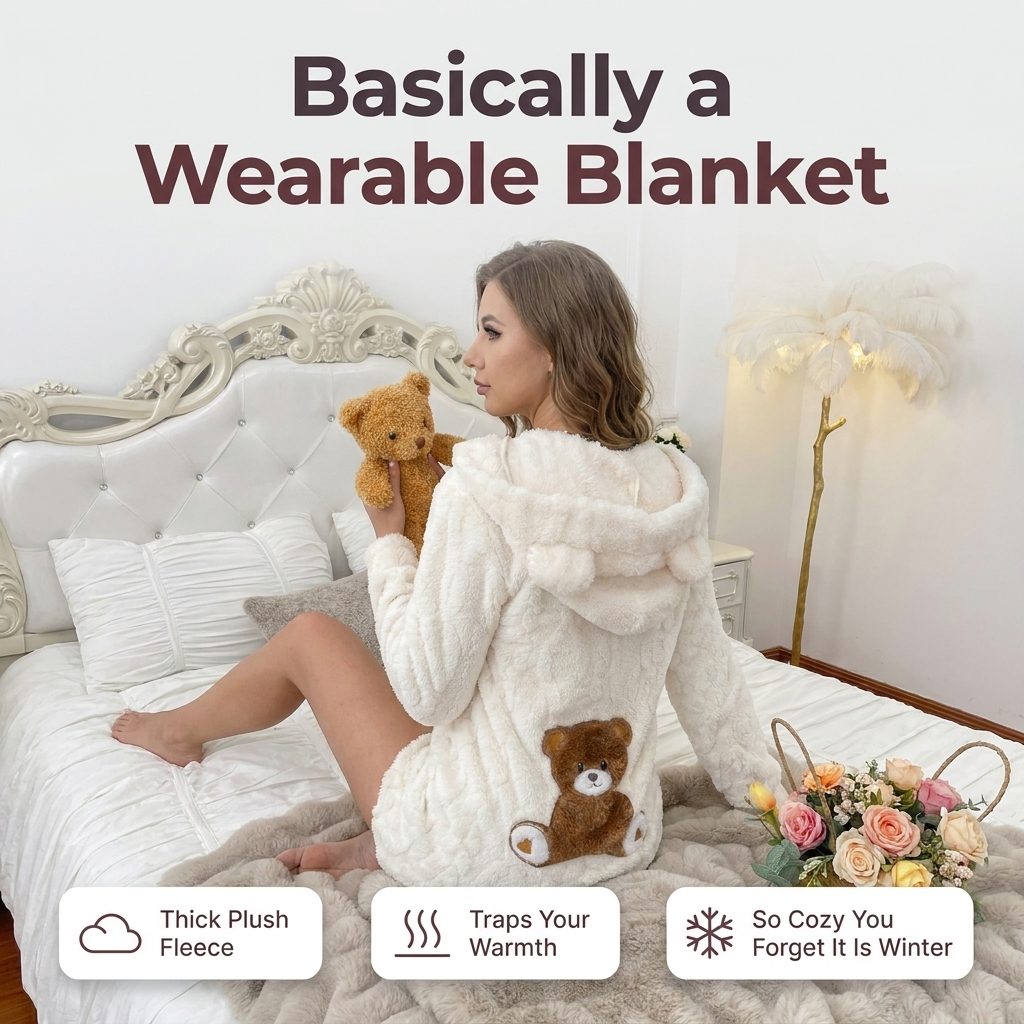 Limosia Snuggly Bear Onesie — The Cozy Fleece Hug You'll Never Want to Take Off