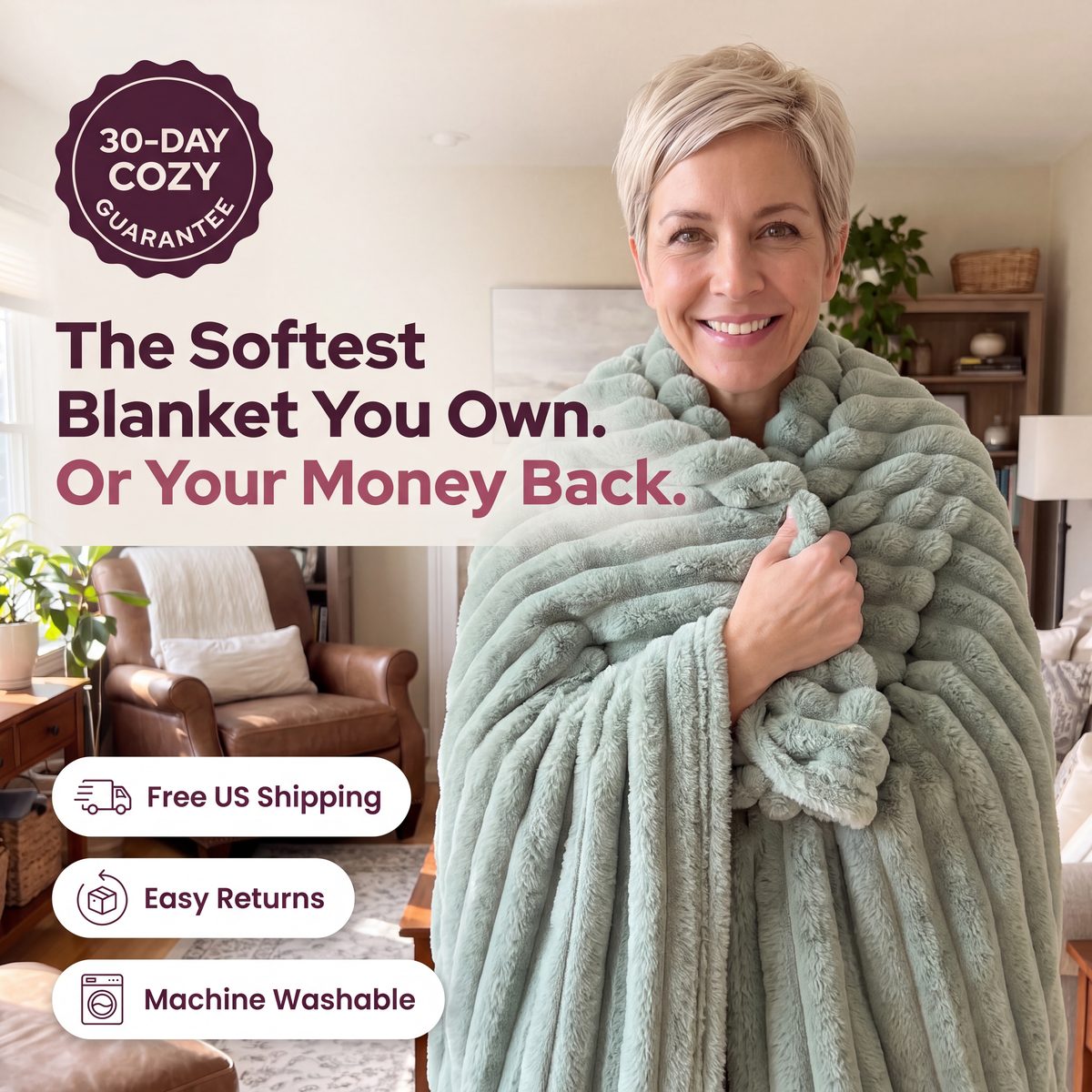 30-day cozy guarantee