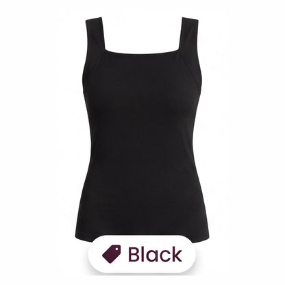 Limosia Sculpt Tank with Built-In Bra – Black