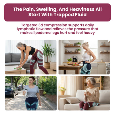 Limosia 3D Graduated Compression Leggings Lipedema