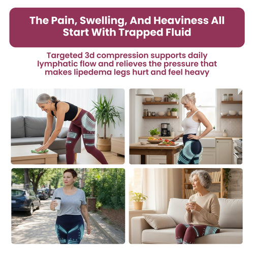 Limosia 3D Graduated Compression Leggings Lipedema