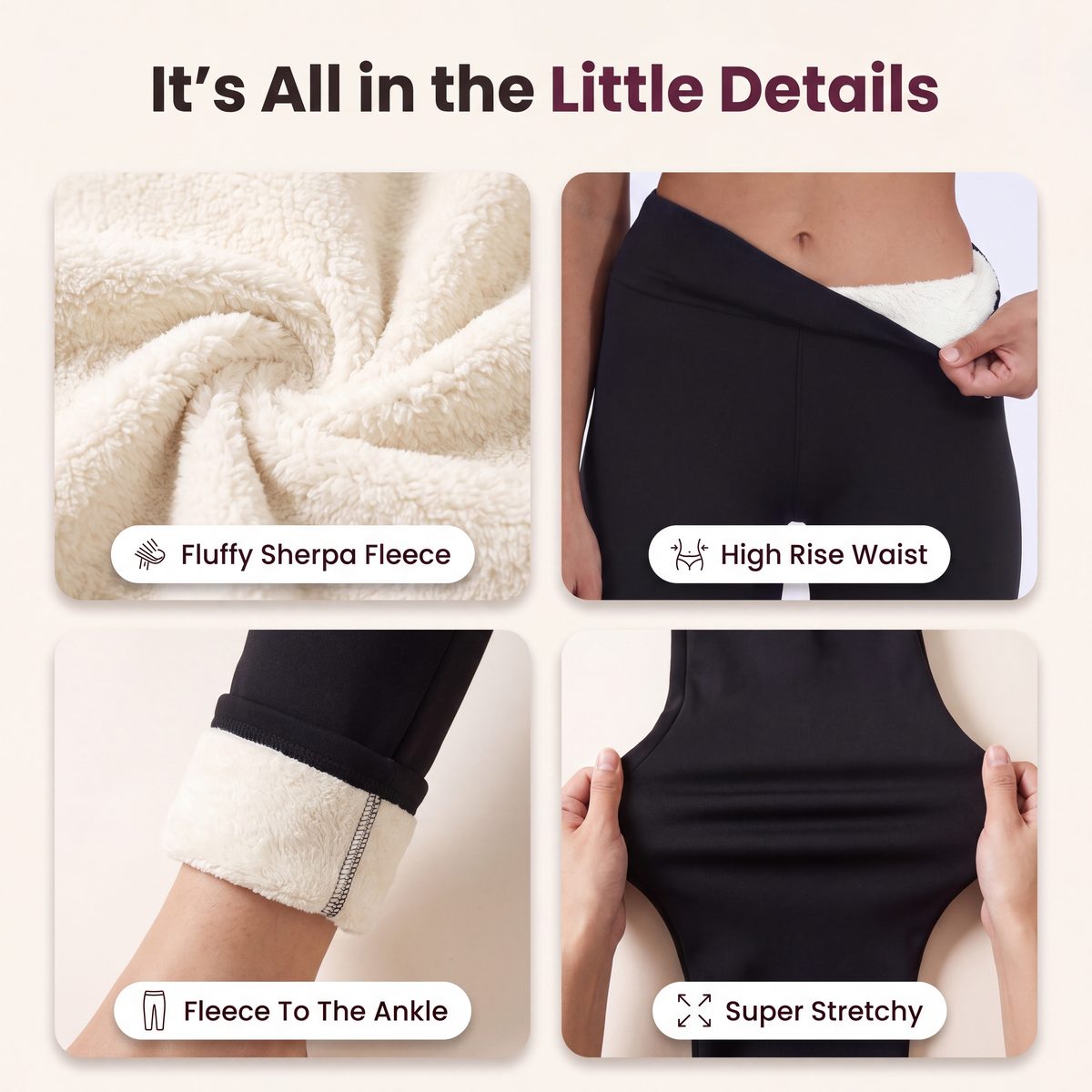 Limosia Fleece Lined Leggings