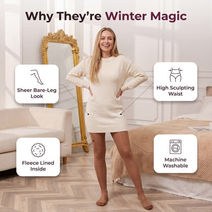 Limosia Sheer Fleece Tights