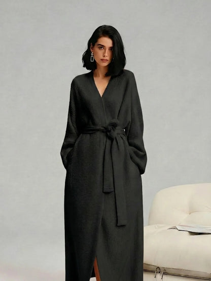 Limosia Cozy Plush Robe – Black