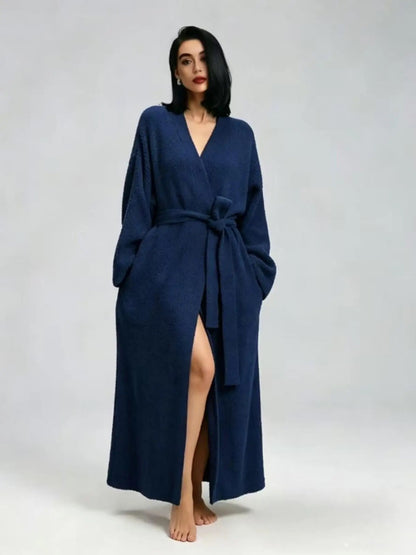 Limosia Cozy Plush Robe – Navy