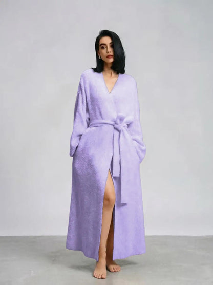 Limosia Cozy Plush Robe – Lavender