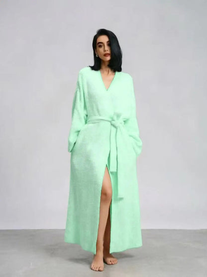 Limosia Cozy Plush Robe – Mint