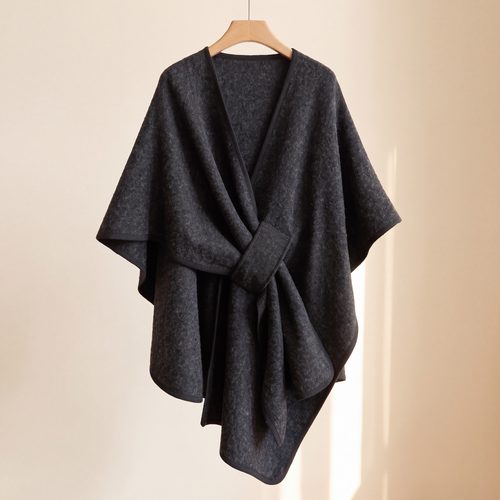 Charcoal Loop Poncho