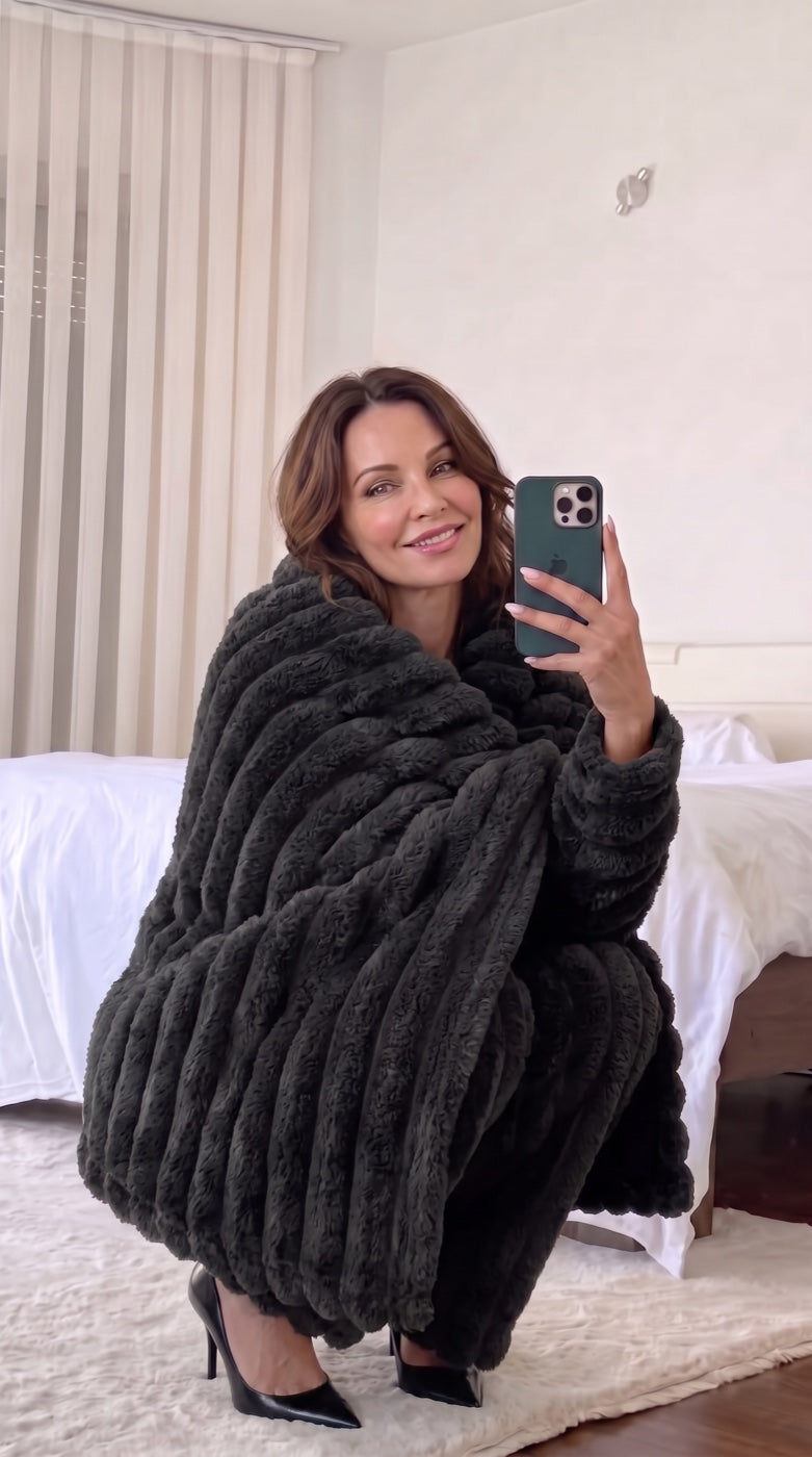 Cloud Rib Blanket at home