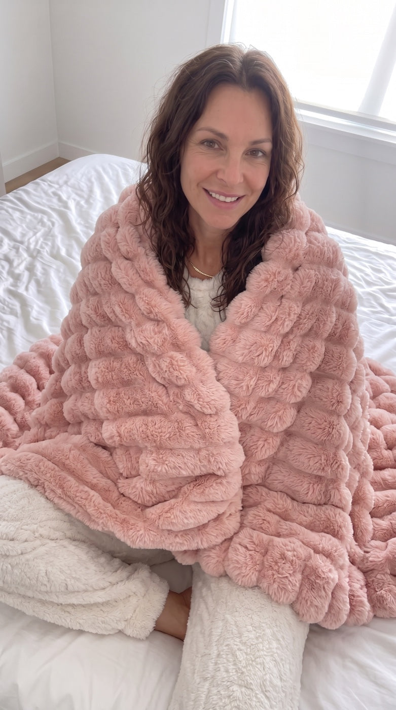 Cloud Rib Blanket at home