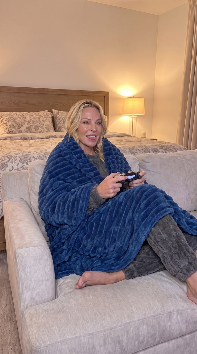 Cloud Rib Blanket at home