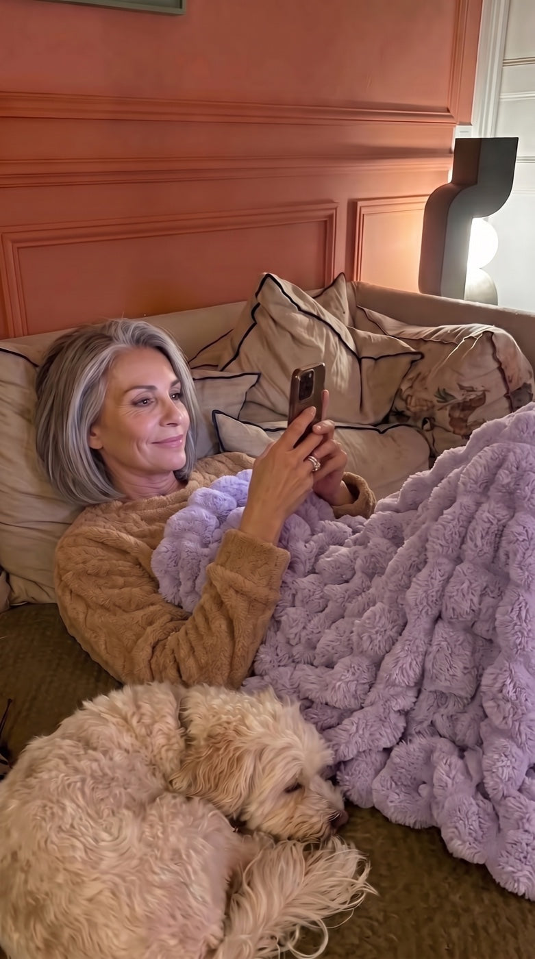 Cloud Rib Blanket at home