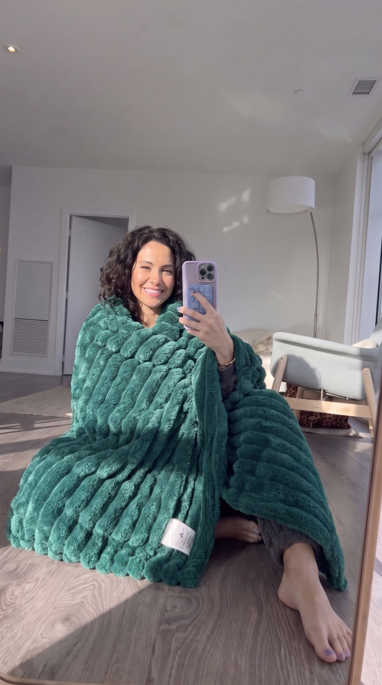Cloud Rib Blanket at home
