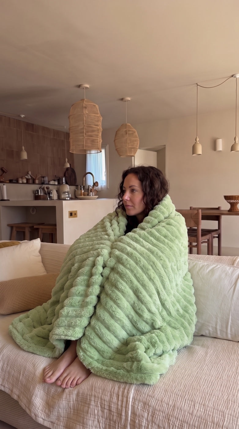 Cloud Rib Blanket at home