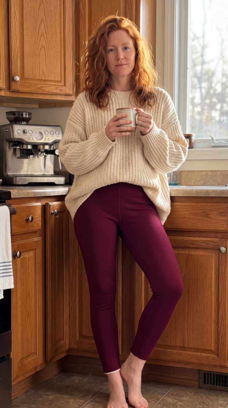 Limosia Fleece Lined Leggings worn
